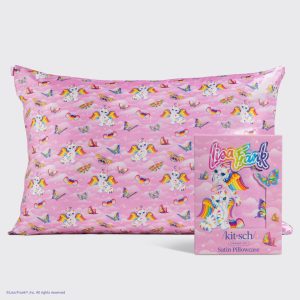 Lisa Frank x Kitsch Satin Pillowcase in Angel Kitty