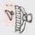 Hematite Metal Claw Clip